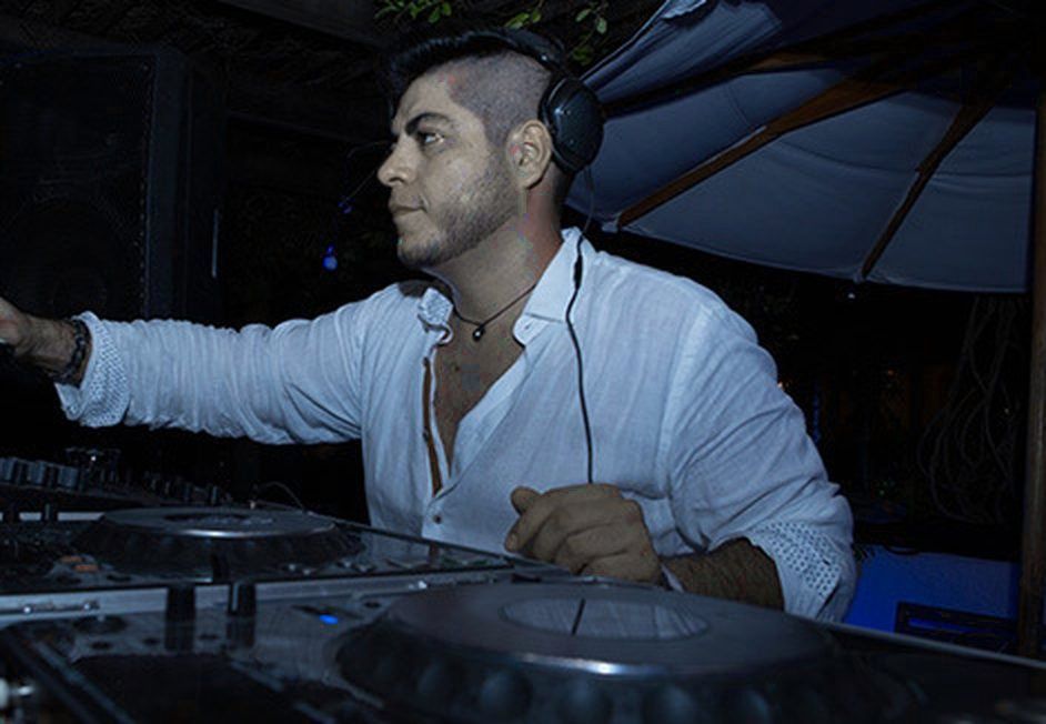 Mau Lemus at the decks at night